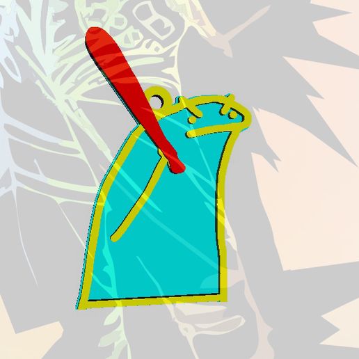 FLORK V5 KEY RING 3D model