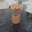 render2.png 3D antique water well model STL