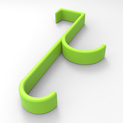 Cabide1.PNG Файл STL Door Hanger・3D модель для печати скачать