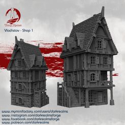 Vladistov-Shop-1-release.jpg Archivo 3D Tienda del mercado de Vladistov 1・Plan para descargar y imprimir en 3D