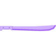Machete - MOD.stl Melee Weapon Core Collection - 1:12 Action FIgure Weapons Pack - Бесплатно