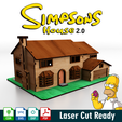 Simpsons_house_Cults.png Fichier 3D La Maison des Simpsons 2.0・Design pour imprimante 3D à télécharger