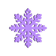 Snowflake 5.stl Christmas Snowflake - Ornament for windows and home decor - tree