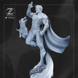superman_Render7_clay.png SUPERMAN & KRYPTO FULL STATUE + BUST 3D PRINT