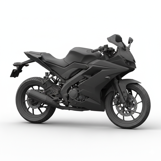 Yamaha R15 dual sport motorcycle STL, motorbike, print ready motorcycle STL, superbike STL, motorcycle stand STL, motorcycle showroom STL, enduro bike STL, snap fit motorcycle STL, biker figure STL, track bike STL, motorcycle, resin motorcycle model, moto