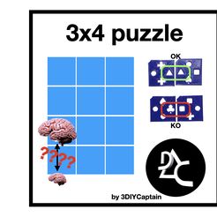 images.jpeg Archivo STL gratis Puzzle 3x4・Objeto para impresora 3D para descargar, 3DIYCaptain