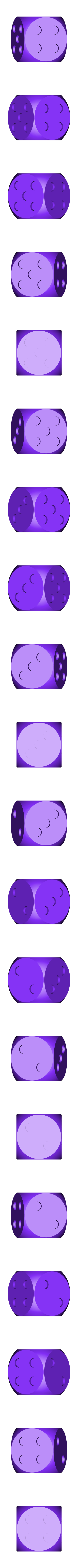 cheated_4.stl Cheated Dice