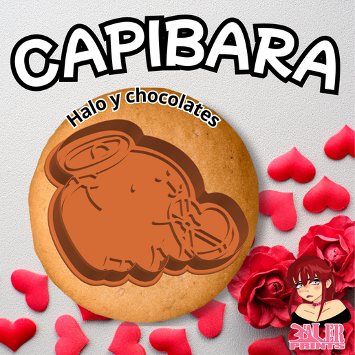 Capibara Valentine's Day chocolates 3D model