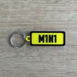 Mini-Yellow.jpg Mini Numberplate Keychain