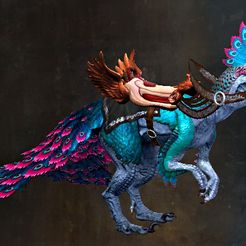 Apparence_de_raptor_avialan_resplendissant.jpg STL file raptor avialan gw2 mount・3D print object to download