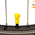 bike-fist-yellow.png STL file Fist Hand Car Truck Bike Van Tire Tyre Wheel Valve Stem Caps Cover・Template to download and 3D print