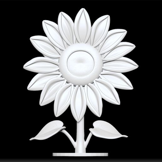 Sunflower Bloom Decor | Elegant Floral STL for 3D Printing
