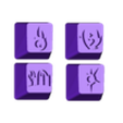 Phoenix, Flat keycap, profile inwards, flat (Mihovec Design).stl Phoenix Keycaps Valorant (Multiple Designs - Variations) Bundle