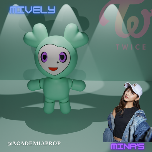 👾 LOVELY-TWICE-MINA-MIVELY-FLEXI MULTICOLORIDO・Arquivo 3D para