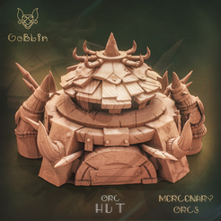 HUT_8b.png 3D file Orc Hut - Mercenary Orcs・3D printer model to download, GoblinArtStudios