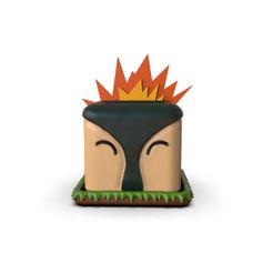 Cyndaquil.40.jpg Archivo STL Maceta Cyndaquil Pot Pokemon・Diseño imprimible en 3D para descargar
