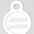 jeton-moins.jpg token for shopping carts ecological message "tokens less".