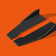 7.png Universal 50CM Length Car Side Splitter For Audi BMW E90 For VW Golf 5 6
