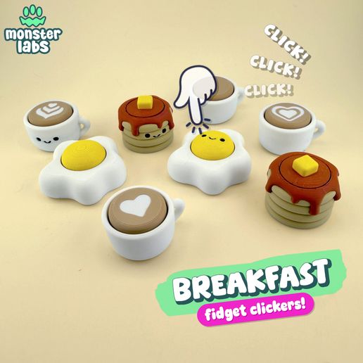 bbreakfast_01_new.jpg Breakfast Fidget Clicker Keychain Bundle