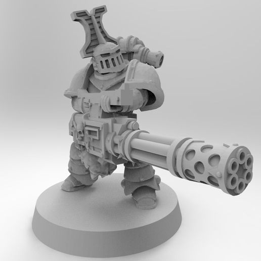 Mk2 Rubric Marine with Soulreaper Cannon 3D model