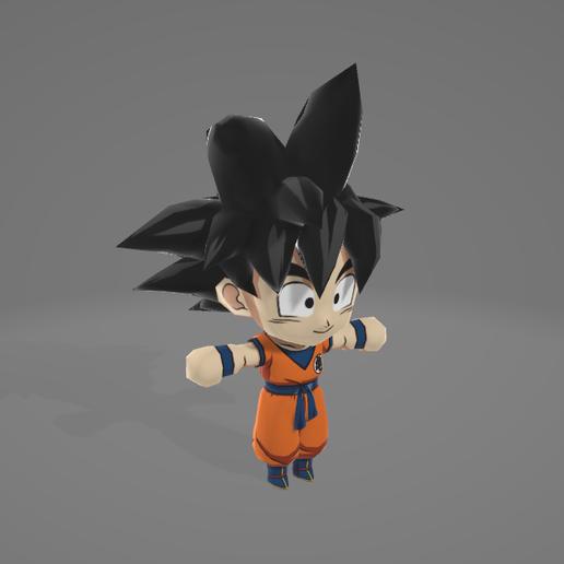 Baby Goku – Classic DBZ-Inspired Design 3D model
