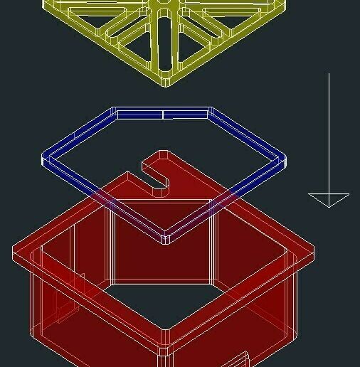 Waterbox-overflow-box-tray-rim-explode.jpg ARO PARA CAIXA DE TRANSBORDO WATERBOX NANO REEF AQUÁRIOS