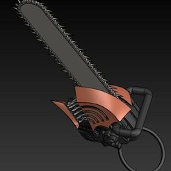 capture2.jpg STL file Chainsaw man keychain・3D printing design to download, _einnarzein_