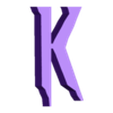 K.stl Letters and Numbers SPIDERMAN Letters and Numbers | Logo