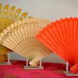fan_set.jpg 3D Printed Chinese Oriental Folding Fan (No Assembly Required)