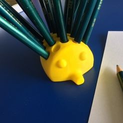 ech2.JPG Free STL file Echidna Pencil holder・3D printing idea to download