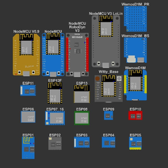 ESP8266Models.png ESP8266 based modules models library