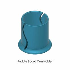 Paddle-Board-Can-Holder.jpg STL file Paddleboard Drink Holder, SUP Cup, Can Holder, Paddling Accessories・3D printer model to download