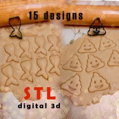 8.jpg 15 designs STL Cookie Cutter File , Instant Download File