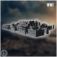 11-eclate.jpg Ruins of the Abbey of Monte Cassino (South-East part) (Monte Cassino, Italy) - World War Two Second WWII Western campaign USA UK Germany