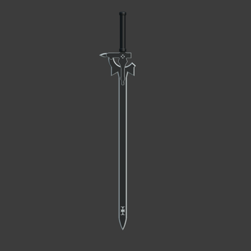 Elucidator Sword Interpretation from SAO - 3D model önizlemesi