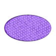 75x42mm base hexagon tile ground 1 topper.stl 6x 75x42mm with hexagon tile ground (+toppers)