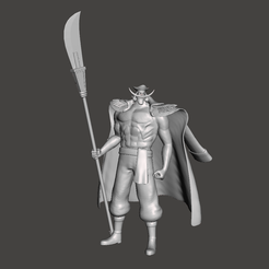 STL file Bisento Spear of white beard One Piece 3D print model 👽・3D  printer design to download・Cults