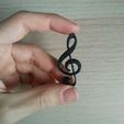 Llavero-clave-de-sol.jpg 3MF file Treble clef key key chain🔑🎼・3D printing design to download