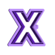 X v1.stl Alphabet cutters