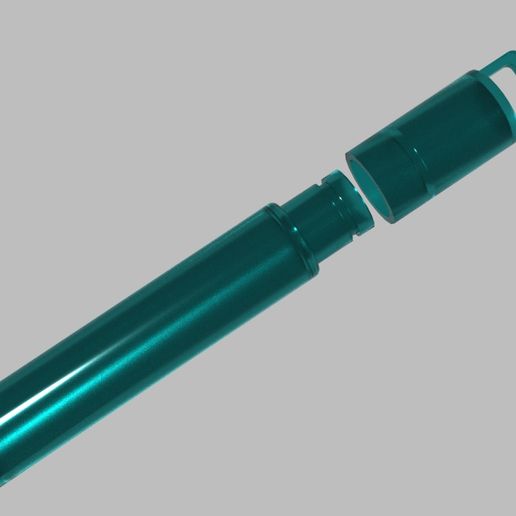 Plastic Pill Fob 3D model