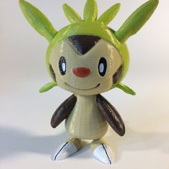 33145145831_ced063f285_k.jpg Free STL file Chespin Pokémon Character・3D printable design to download