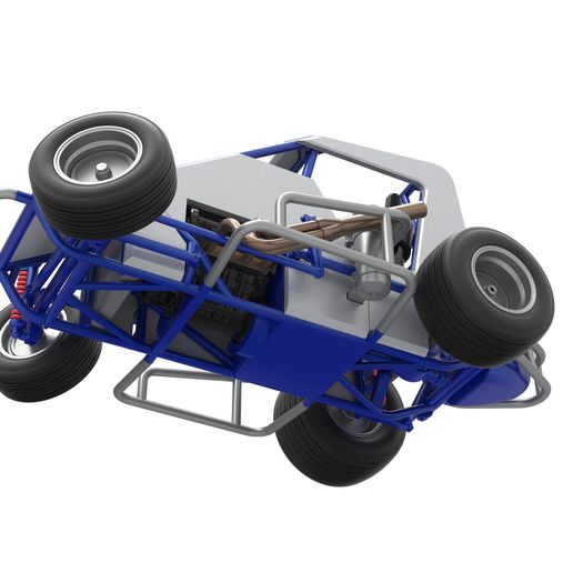 3.jpg Diecast Midget car while turning Scale 1:25