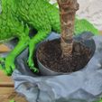 IMG_20240221_152147.jpg Cache pot + pot, "le dragon sur son rocher", can be used as a pencil holder, Cache pot + pot, "the dragon on his rock", can be used as a pencil holder