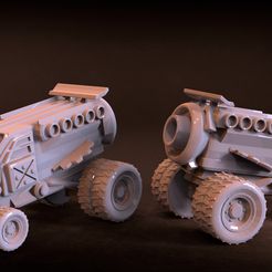TerrorVan.jpg Free STL file Gaslands Car "TerrorVan・3D print model to download