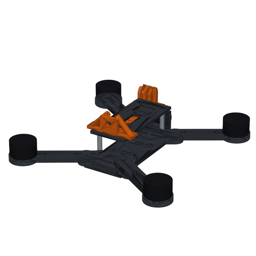 STRIX-5 : châssis FPV freestyle 5 pouces imprimable, bras interchangeables, stack 30.5, caméra inclinable
