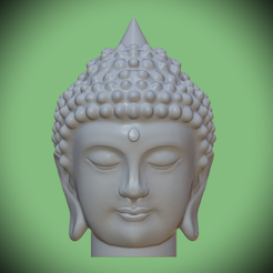 06CC3667-CFE6-4526-B33A-D65E844D4DFD.png STL-Datei Buddha-Kopf・3D-Druck-Idee zum Herunterladen