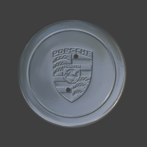 3D Scanned Porsche Fuchs Center Cap