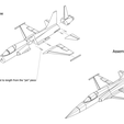 Capture d’écran 2017-04-25 à 19.35.15.png Download free STL file Easy to print T-38 Talon aircraft scale model (esc: 1/64) • 3D printing object, guaro3d