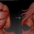 Q2.jpg STL file ANDROID 18 MODIFIED DRAGONBALL PRINTABLE STATUE FIGURINE ANIME・3D printer model to download