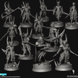 2022_03_All_Purebloods.png 3D file Pureblood Elite Warriors - Cursed Elves・Template to download and 3D print, edgeminiatures